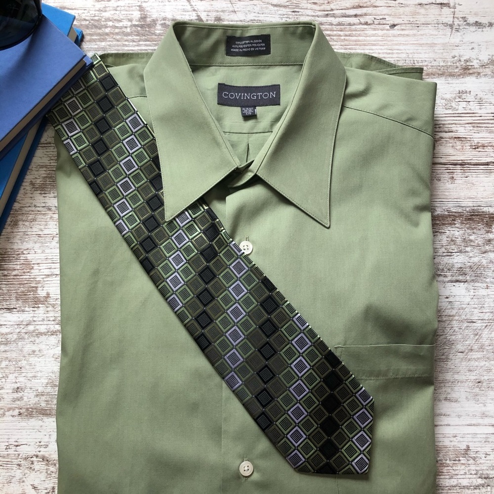 Covington shirt and tie combo.